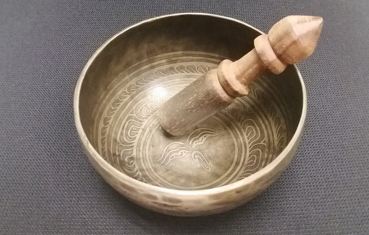 A Tibetan singing bowl of the type used in sound meditation